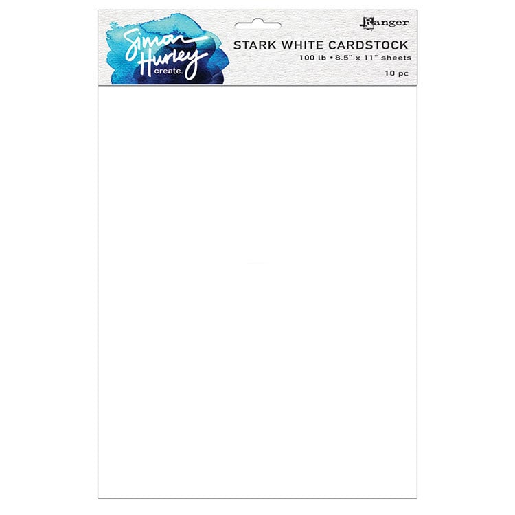 Ranger Ink Simon Hurley Stark White Cardstock 100 lb