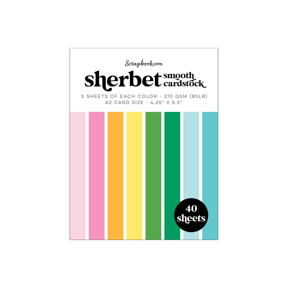 Scrapbookcom Sherbet Paper Pad - A2