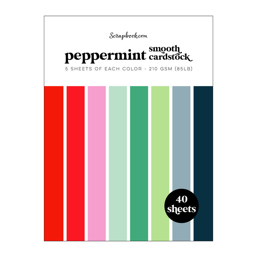 Peppermint Smooth Cardstock - 6x8 inch pad