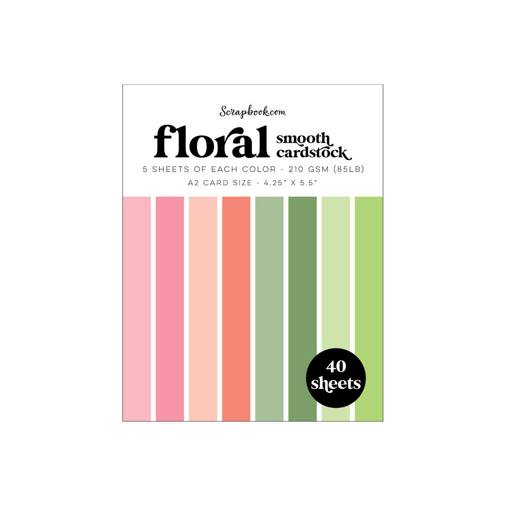 Floral A2 Size Paper Pad