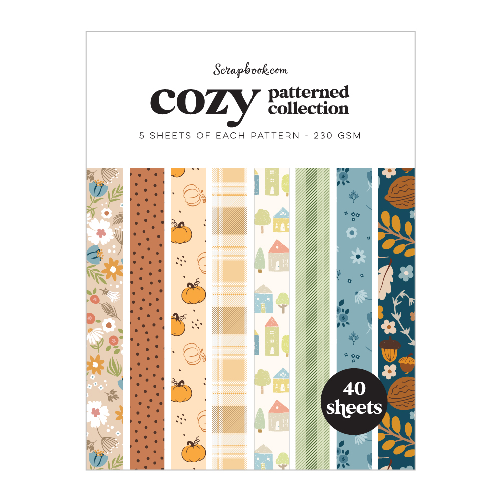 Exclusive Cozy Patterned Paper pad - 6x8 inch