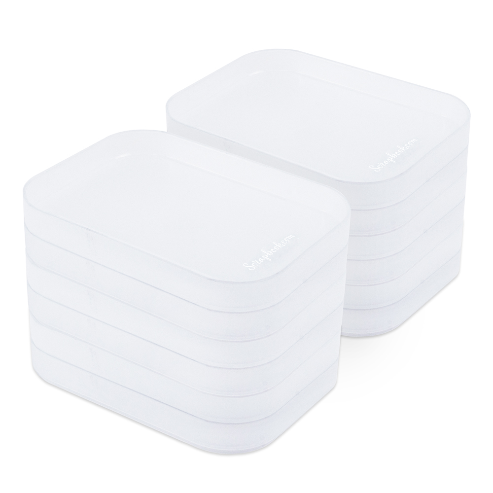 Stack-n-Sort Trays - Frost - 12 Pack - Scrapbook.com
