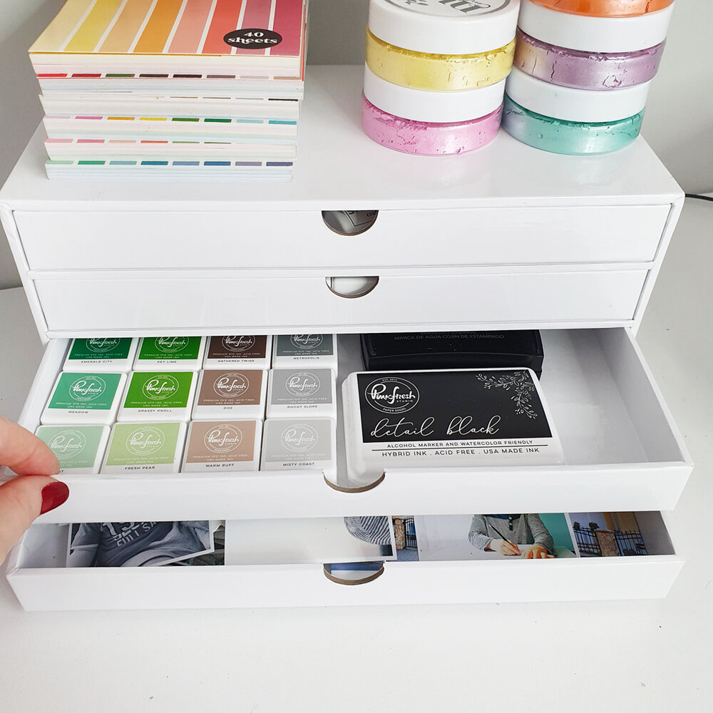 Craft Room Basics 4 Drawer Organizer White