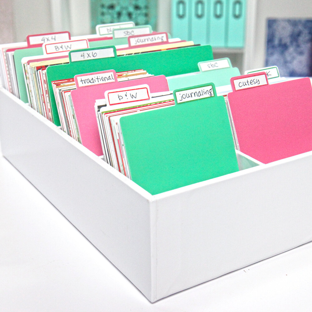 Craft Room Basics Pocket Cards Organizer with