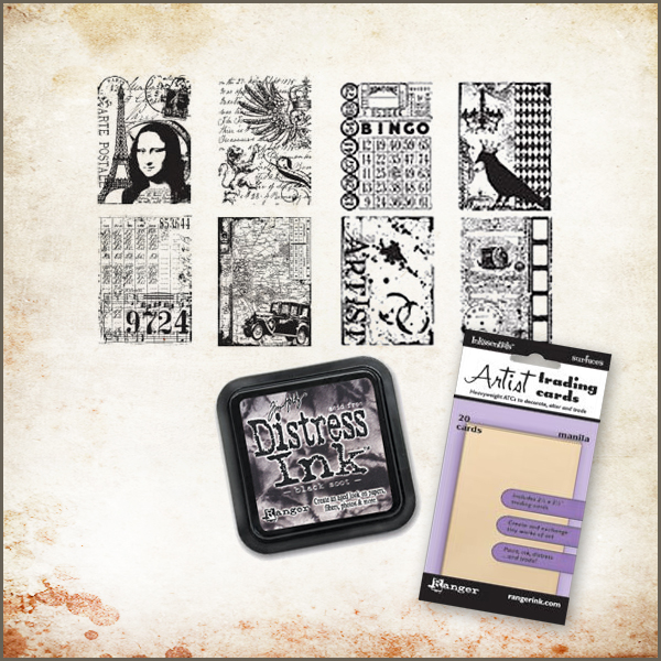 Ranger Ink - Stampers Anonymous - Tim Holtz - Artist Trading Card Kit ...