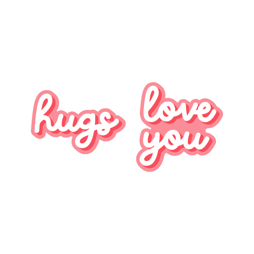 Hugs Love You Die Set - 6 pc