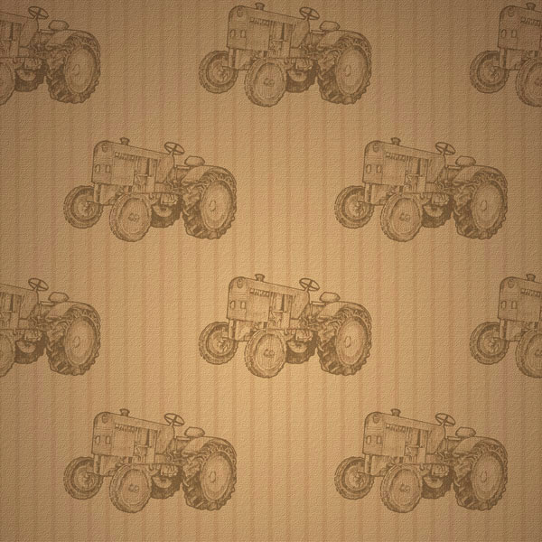 Scrapbook Customs United States Collection 12 x 12 Paper Tractor