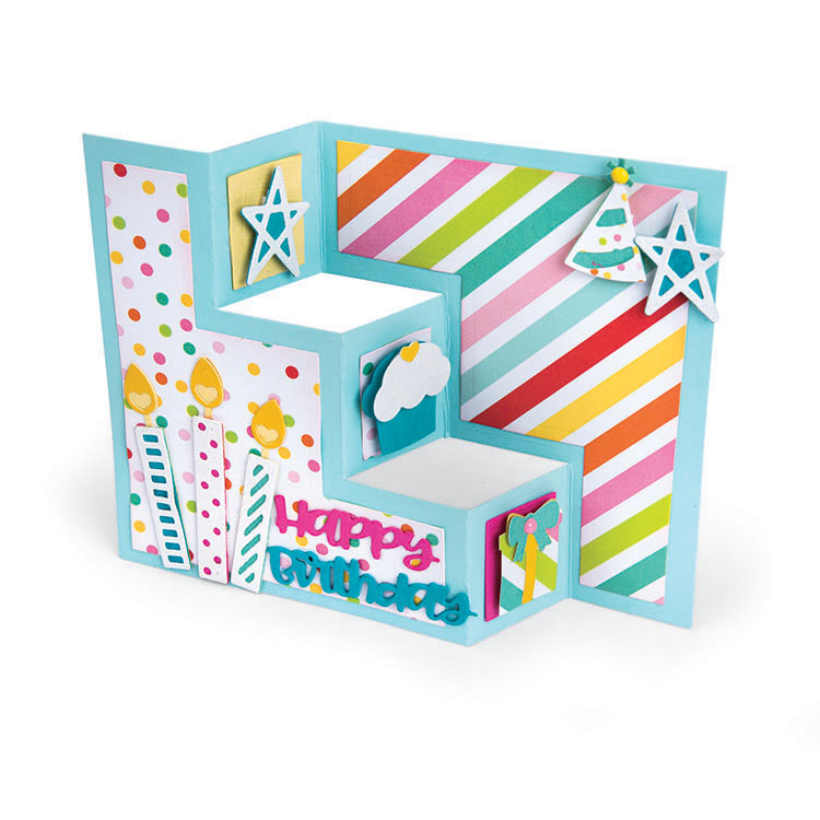 Sizzix Birthday Shutter Card  ̹ ˻
