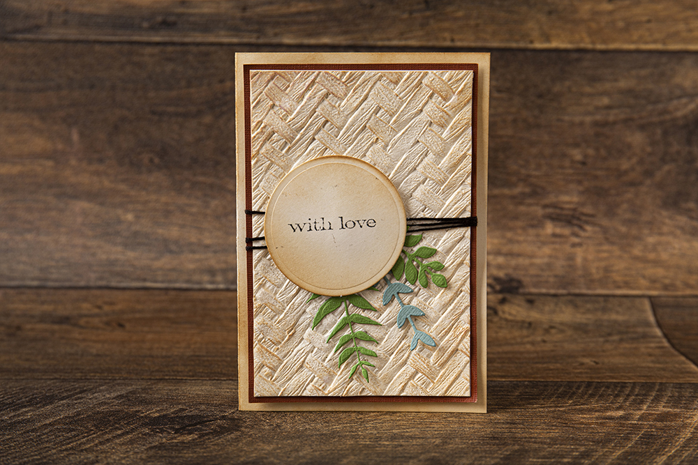 Sizzix Tim Holtz 3D Texture Fades Embossing Folder Intertwined