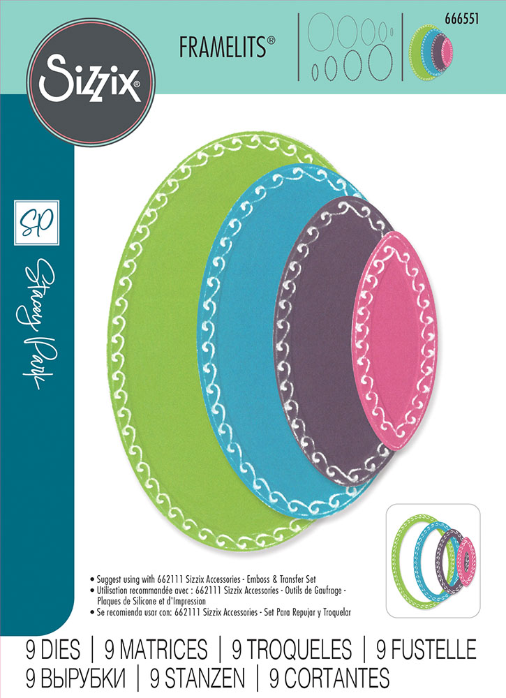 Sizzix Fancy Framelits by Stacey Parks - Classic Ovals