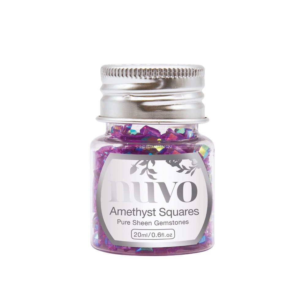 Nuvo Amethyst Squares Pure Sheen Gemstones