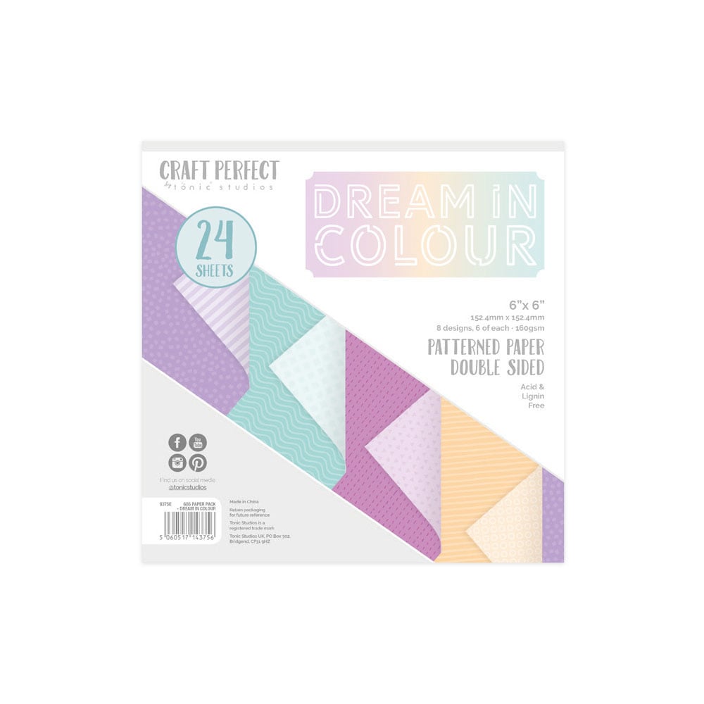 Tonic Studios Craft Perfect Dream In Colour 6x6 paper pad