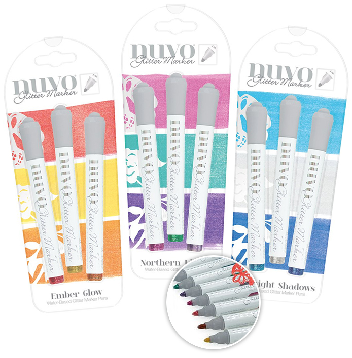 Nuvo Glitter Markers Color Chart