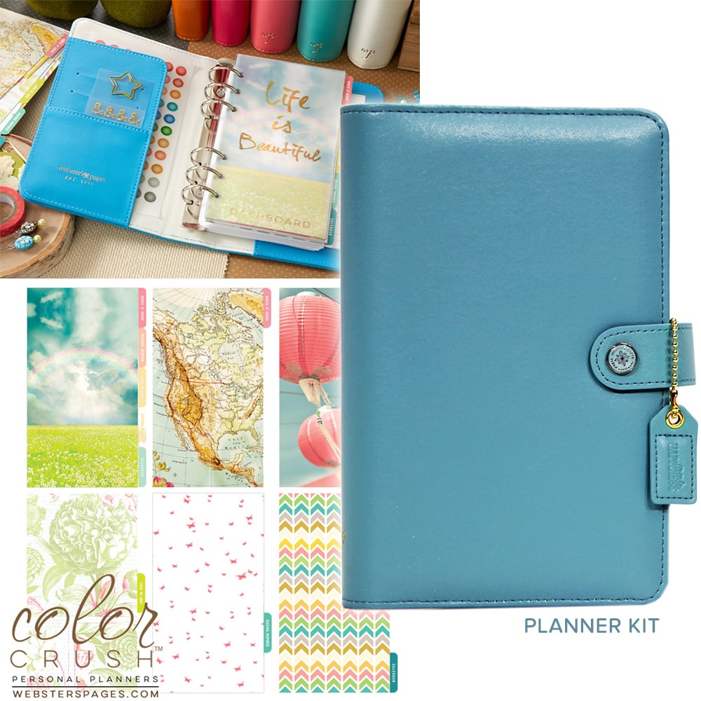 sters Pages Color Crush Sky Personal Planner Kit