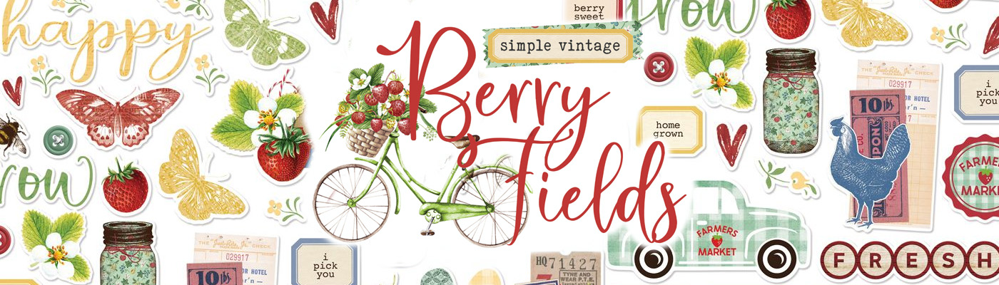 Dimensional Simple Stories Simple Vintage Berry Fields