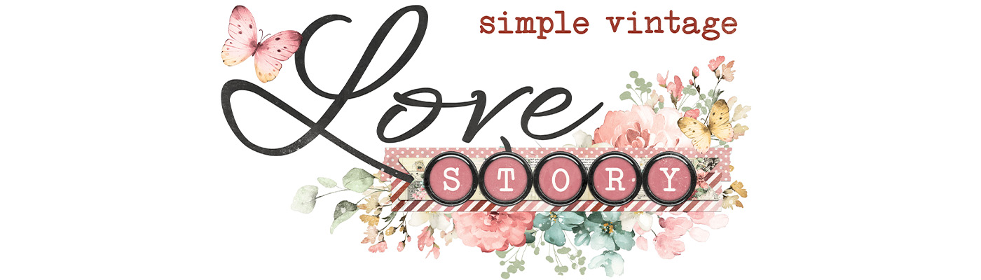 Cardstock Simple Stories Simple Vintage Love Story